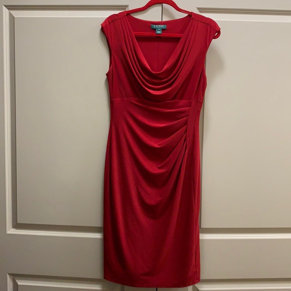 Red Ralph Lauren Dress Size 10